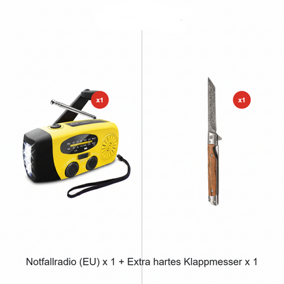 📻⚡【57% Rabatt】Solar-Kurbel Notfallradio – Mit Powerbank, Wetteralarm, USB & 7 Tage Akku. Wasserdicht & robust für Outdoor/Krise. 🌞🔋 Jetzt unschlagbares Angebot sichern!