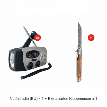 📻⚡【57% Rabatt】Solar-Kurbel Notfallradio – Mit Powerbank, Wetteralarm, USB & 7 Tage Akku. Wasserdicht & robust für Outdoor/Krise. 🌞🔋 Jetzt unschlagbares Angebot sichern!