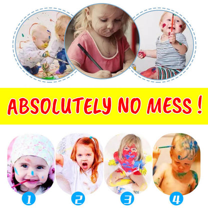 🎨 50% RABATT! ✨ MAGISCHE MALPUZZLE - WASSERFARBBUCH MIT 4 PINSELN, Lernspielzeug für Kinder ab 3 Jahren, Kreatives Beschäftigungsset 🖌️📚