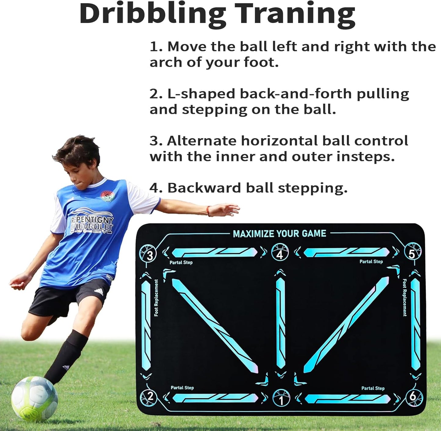 ❤️❤️ Letzter Ausverkaufstag: 50 % Rabatt –⚽ Fußball-Trainingspolster für alle Leistungsstufen, rutschfest und geräuscharm
