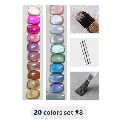 Cat Eye Gel-Nagellack-Set mit Magnetstift