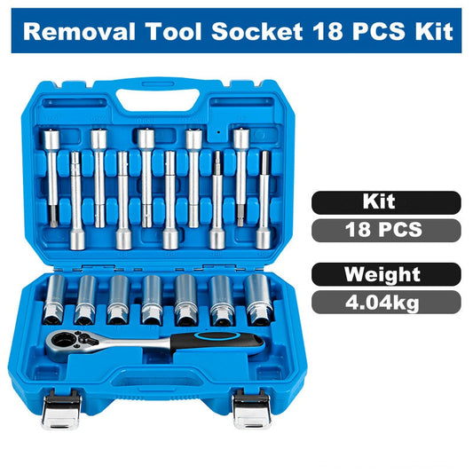 ⚒️Aufhängung Stoßdämpfer Federbein Mutter Removal Tool Socket 18 PCS Kit🔧