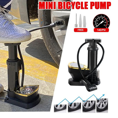 Luftpumpe für Fahrrad mit Manometer