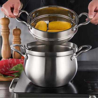 🍲Mehrzweck-Dampftopf aus Edelstahl mit großem Fassungsvermögen