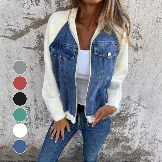 Sommerschlussverkauf Neue Produkte 31% Rabatt🍃🔥Neue modische kreative Denim-Spleißjacke für Damen