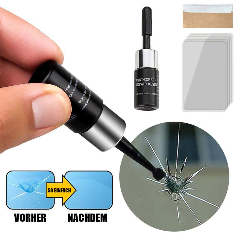 💎Mehr kaufen, mehr gratis bekommen💎 Glasreparaturset „Cracks Gone“ – Repariert Risse in 20 Min., Unsichtbares Finish & Kein Austausch Nötig 🔧🚗