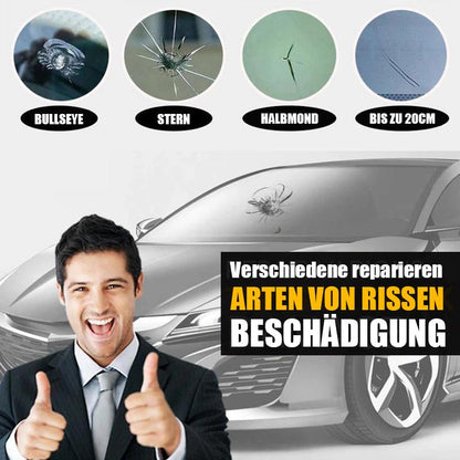 💎Mehr kaufen, mehr gratis bekommen💎 Glasreparaturset „Cracks Gone“ – Repariert Risse in 20 Min., Unsichtbares Finish & Kein Austausch Nötig 🔧🚗