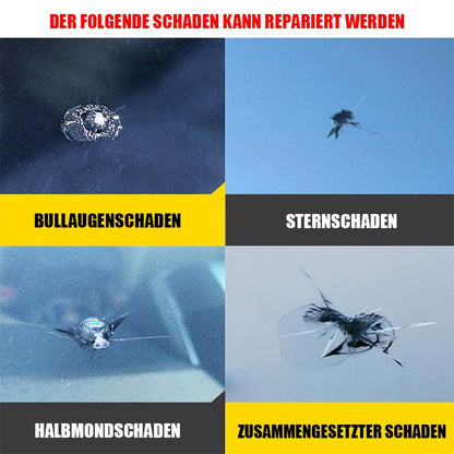 💎Mehr kaufen, mehr gratis bekommen💎 Glasreparaturset „Cracks Gone“ – Repariert Risse in 20 Min., Unsichtbares Finish & Kein Austausch Nötig 🔧🚗