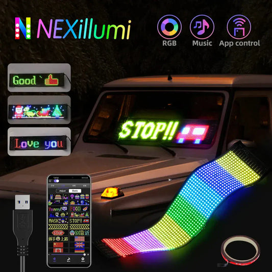 ✨ 🚗Flexibles Bluetooth-LED-Display für Fahrzeuge