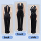 60%Rabatte✨Modische Outfits zum Pendeln ✨Plissierter Jumpsuit mit V-Ausschnitt und weitem Bein