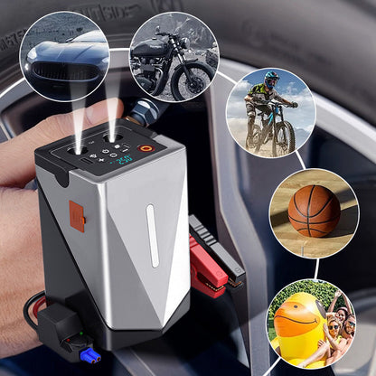 🔥Olympiaförderung – 23% Rabatt + kostenloser Versand✈️🔥Multifunktionaler Jump Starter mit Luftpumpe und Gebläse