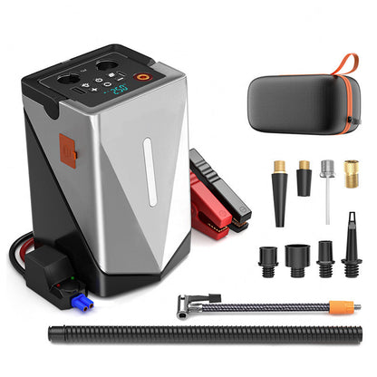 🔥Olympiaförderung – 23% Rabatt + kostenloser Versand✈️🔥Multifunktionaler Jump Starter mit Luftpumpe und Gebläse