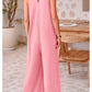 💥37%Rabatte Women's Casual V-Ausschnitt Ärmellos Weites Bein Jumpsuit