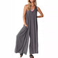 💥37%Rabatte Women's Casual V-Ausschnitt Ärmellos Weites Bein Jumpsuit