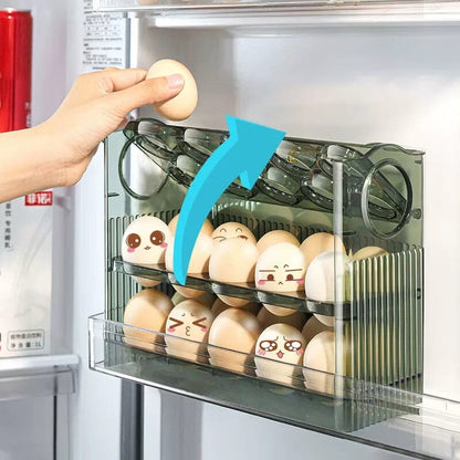 💥Begrenzte Zeit 50% Rabatt🔥Automatische Flip-Ei-Aufbewahrungsbox