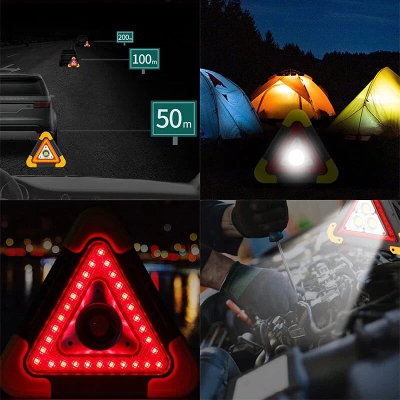 🚨 50% RABATT! 💡 3D Notfallwarnleuchte – COB-LED, Powerbank-Funktion & Vielseitig für Auto/Camping/Notfall 🔋