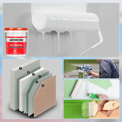 💥Direkt 25% Rabatt🏠🎨Multifunktionale Rostentfernungs- und Konversionsfarbe
