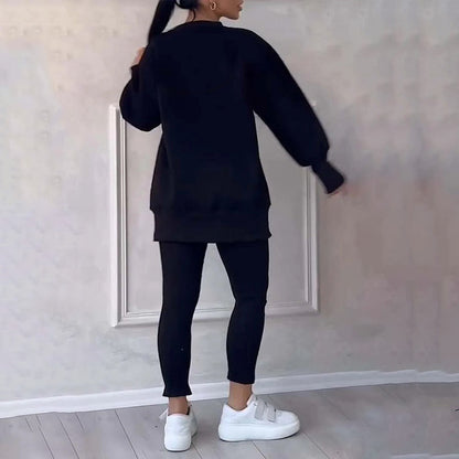 🔥2025 NEUE VERKÄUFE🏆Lässiges Sweatshirt-Leggings-Set für Frauen