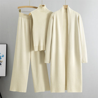 ✈️ Kostenlose Lieferung🔥3-teiliges Set - Herbstliche ärmellose Weste & Strickjacke & Hose