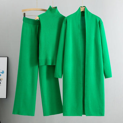 ✈️ Kostenlose Lieferung🔥3-teiliges Set - Herbstliche ärmellose Weste & Strickjacke & Hose