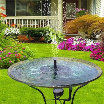 💧JETZT 60 % RABATT! ☀️ Solarbetriebene Springbrunnen-Vogeltränke-Pumpe – 1,4-W-Solarpanel, 4 Düsen & Tauchpumpe für Teich, Garten & Pool 🐦