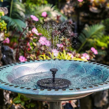 💧JETZT 60 % RABATT! ☀️ Solarbetriebene Springbrunnen-Vogeltränke-Pumpe – 1,4-W-Solarpanel, 4 Düsen & Tauchpumpe für Teich, Garten & Pool 🐦