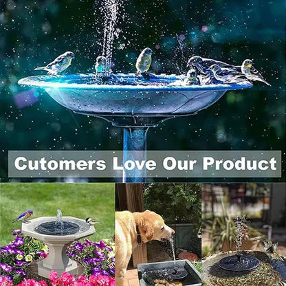 💧JETZT 60 % RABATT! ☀️ Solarbetriebene Springbrunnen-Vogeltränke-Pumpe – 1,4-W-Solarpanel, 4 Düsen & Tauchpumpe für Teich, Garten & Pool 🐦