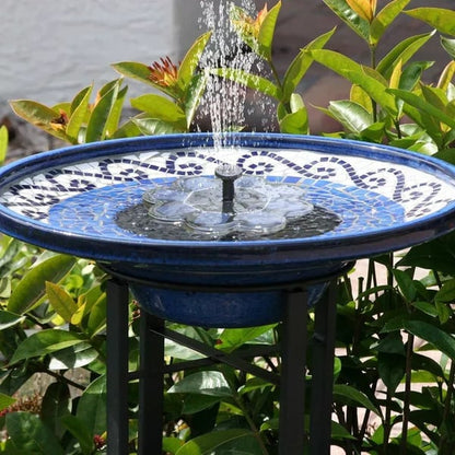 💧JETZT 60 % RABATT! ☀️ Solarbetriebene Springbrunnen-Vogeltränke-Pumpe – 1,4-W-Solarpanel, 4 Düsen & Tauchpumpe für Teich, Garten & Pool 🐦