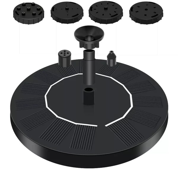 💧JETZT 60 % RABATT! ☀️ Solarbetriebene Springbrunnen-Vogeltränke-Pumpe – 1,4-W-Solarpanel, 4 Düsen & Tauchpumpe für Teich, Garten & Pool 🐦