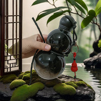 Kürbis-Wasserflasche 30 oz, chinesischer Vintage-Stil