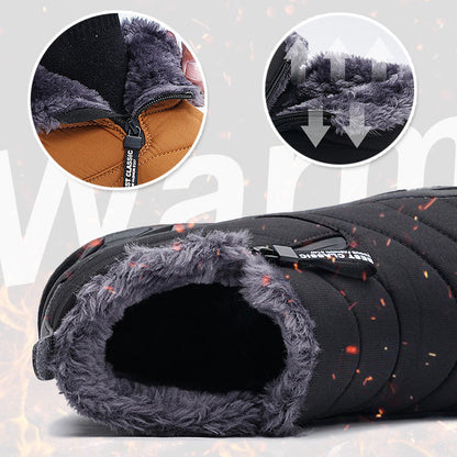 ✈️ Kostenlose Lieferung - Warme💖wasserdichte Outdoor-Schneestiefel mit Kunstfellfutter für den Winter👞