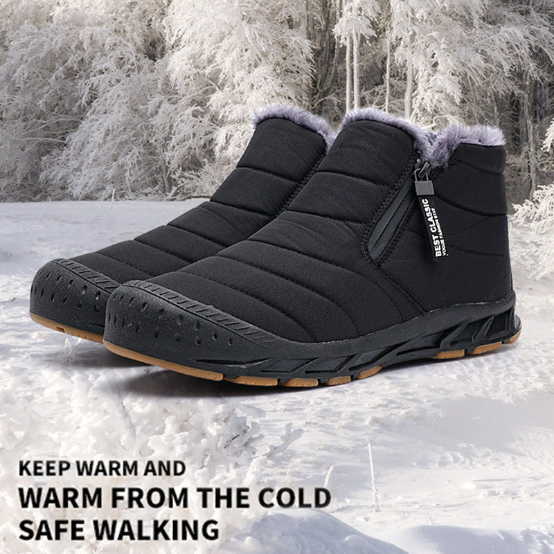 ✈️ Kostenlose Lieferung - Warme💖wasserdichte Outdoor-Schneestiefel mit Kunstfellfutter für den Winter👞