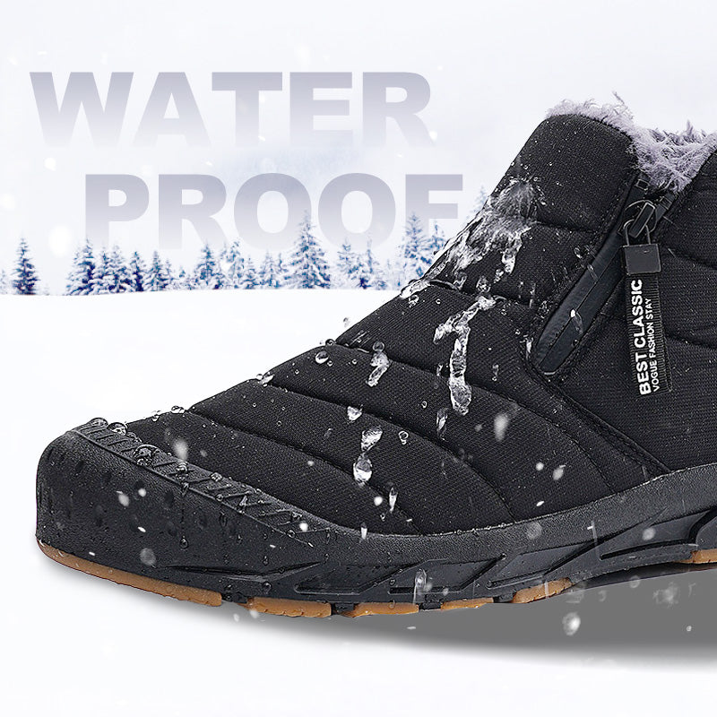 ✈️ Kostenlose Lieferung - Warme💖wasserdichte Outdoor-Schneestiefel mit Kunstfellfutter für den Winter👞
