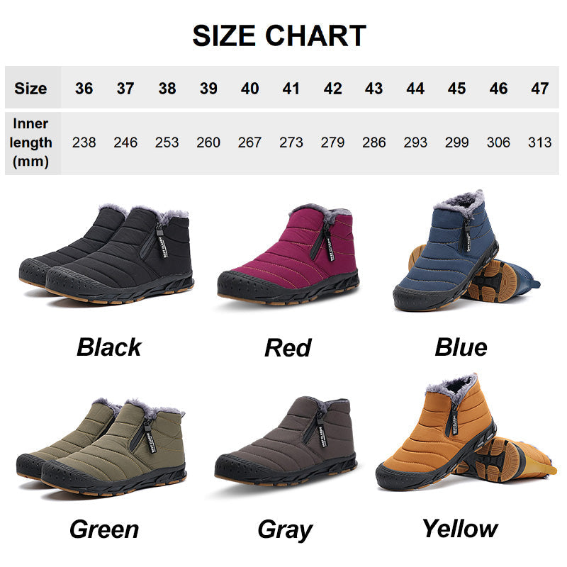 ✈️ Kostenlose Lieferung - Warme💖wasserdichte Outdoor-Schneestiefel mit Kunstfellfutter für den Winter👞