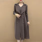 🎉Herbst Hot Sale🎉Modischer plissierter Anzug Kragen Fake Zweiteiliger Trenchcoat