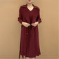 🎉Herbst Hot Sale🎉Modischer plissierter Anzug Kragen Fake Zweiteiliger Trenchcoat