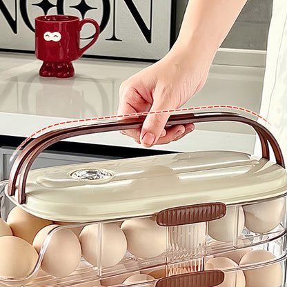 🌸Herbstschlussverkauf🌸Transparenter Eier-Organizer für die Küchen-Seitentür des Kühlschranks