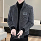 ✈️Free Versand auf alle Bestellungen Herren Nerz Samt Wollmantel | Korean Houndstooth Winter Jacket❄️🧥
