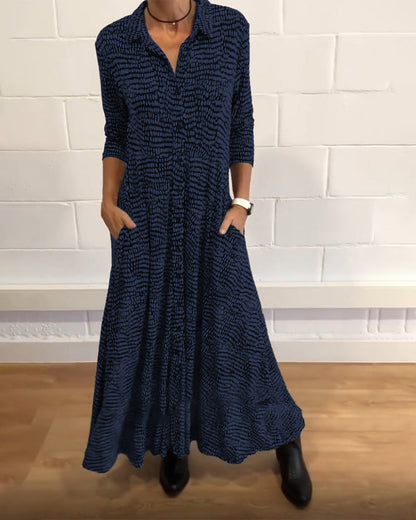 🍁💖Elegantes Kleid mit schmalem Revers