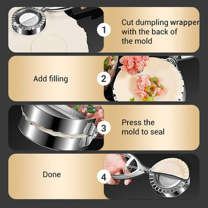 ✨🧑‍🍳Embellish your cooking - 👍Durable Stainless Steel Dumpling Mold Clip