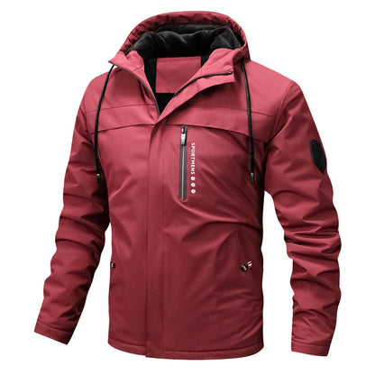 ❄️Winter-Angebot 50% Rabatt🎁Casual Herrenjacke mit dicker Kapuze Windbreaker