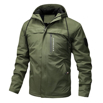❄️Winter-Angebot 50% Rabatt🎁Casual Herrenjacke mit dicker Kapuze Windbreaker