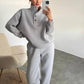 ❄️Winter-Spezialitäten❄️2-teiliges Set für Frauen mit Knopf-Sweatshirt & Jogginghose