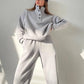 ❄️Winter-Spezialitäten❄️2-teiliges Set für Frauen mit Knopf-Sweatshirt & Jogginghose