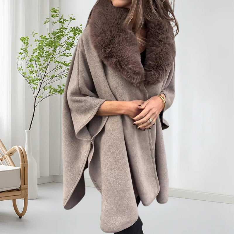 🎅Specials 50% Rabatt🌟Puffermantel mit Kunstpelzkragen für Damen