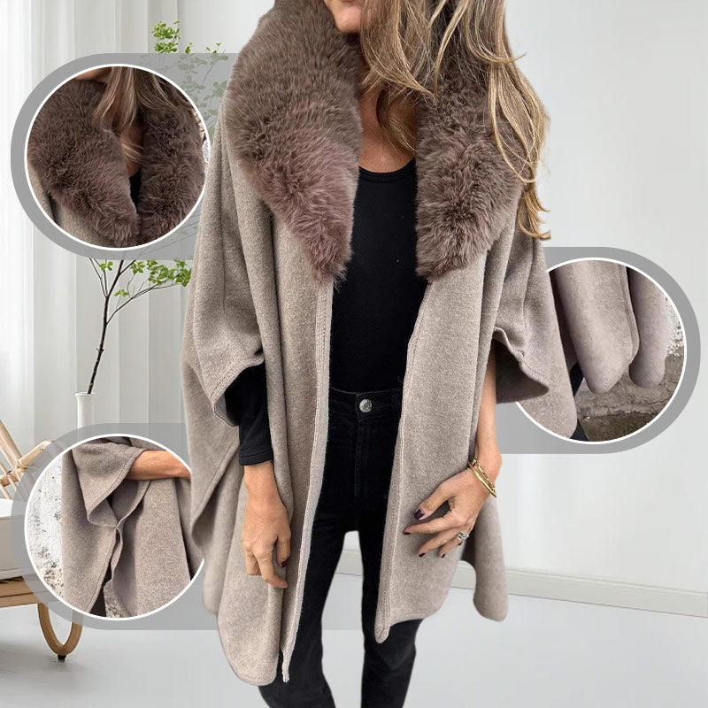 🎅Specials 50% Rabatt🌟Puffermantel mit Kunstpelzkragen für Damen
