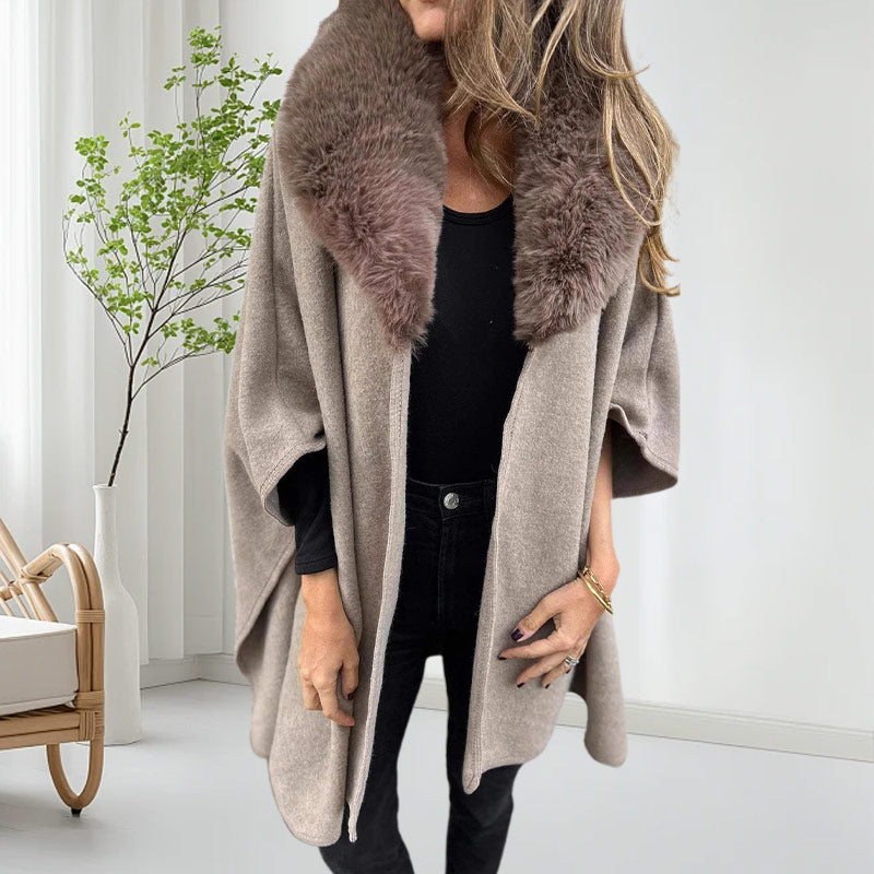 🎅Specials 50% Rabatt🌟Puffermantel mit Kunstpelzkragen für Damen