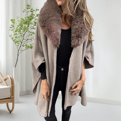 🎅Specials 50% Rabatt🌟Puffermantel mit Kunstpelzkragen für Damen