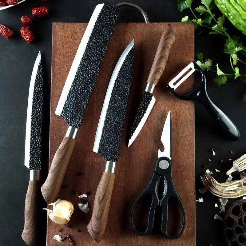 🧑‍🍳👍Professionelt køkkenknivsæt i rustfrit stål