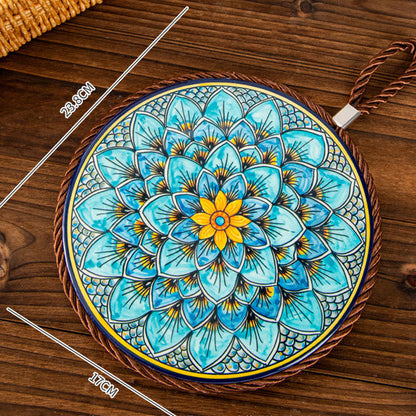 ✨🍲Hitzebeständige Matte aus Emaille-Keramik im Vintage-Stil